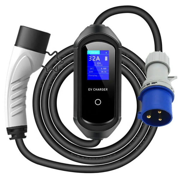 Mode 3 portable EV Charger with Display