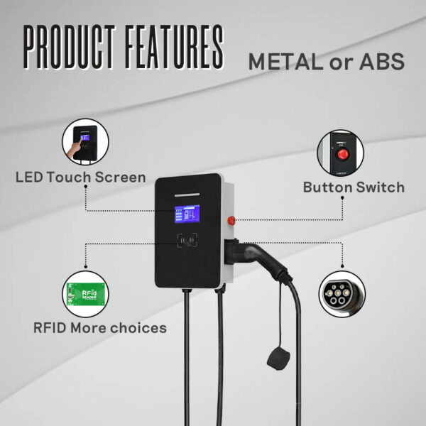 Mode 3 portable EV Charger with Display